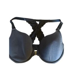 CACIQUE-  front hook black bra size 36DDD